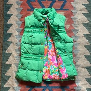 Lilly Pulitzer quilted puffer “Kate” vest, Size Medium